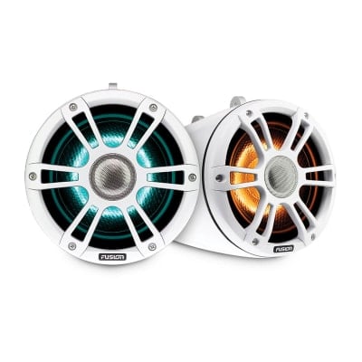 sportshvide wake tower marinehøjttalere med CRGBW