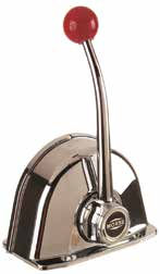 Premium Gas-/Gearboks – Twin S – Topmonteret, forkromet bronze, friktionsbremse, 1 funktion pr. håndtag (281640)